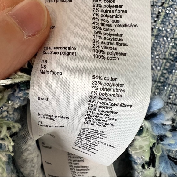 Maje 2 Piece Matching Tweed Short Sleeve Blazer Skort Pleaded Skirt Set Size 38 - Picture 11 of 16